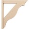 Ekena Millwork 6-in W x 36-in D x 40-in H Funston Trad Rough Cedar Woodgrain TimberThane Outlooker, Primed Tan OUTUR060X36X40FST04RCPR - alternate 2